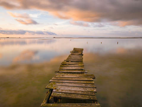 Pier and clouds 2