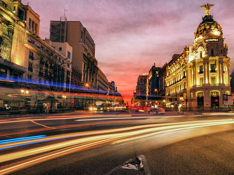 Sunser from gran v a