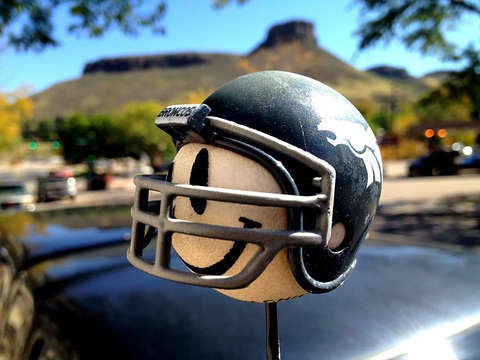 Denver broncos helmet