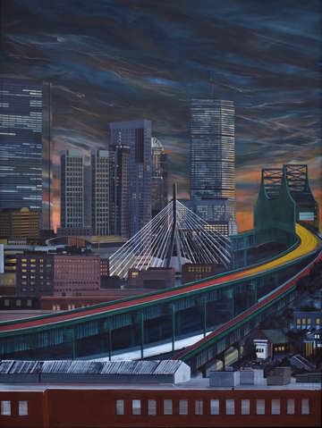 Entering boston