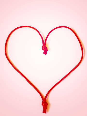 Loving heart red