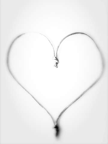 Loving heart white