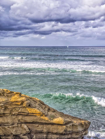 Sailing on a stormy day