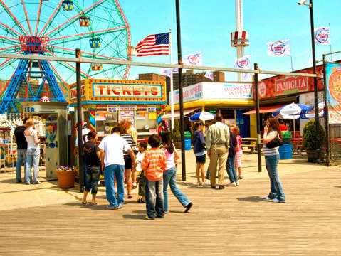 Coney island boardwalk 3