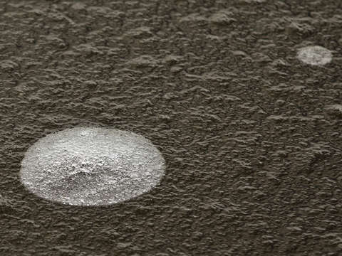 Icy air bubbles