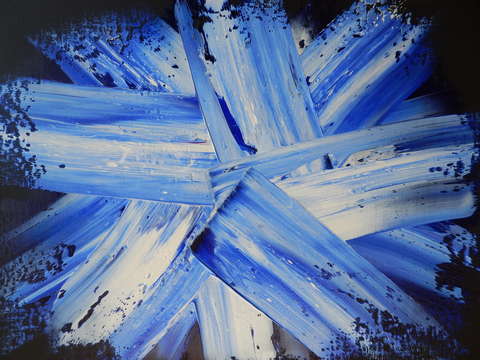 Space crystals blue