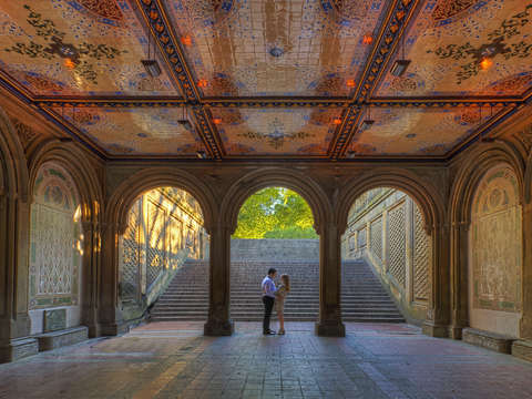 Lovers in central park