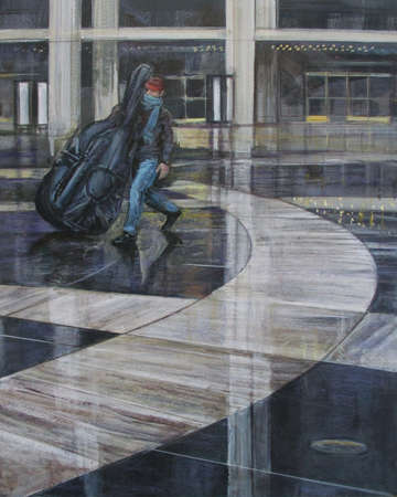 Bassist at lincoln center