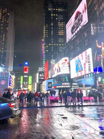 Times sq at night new york
