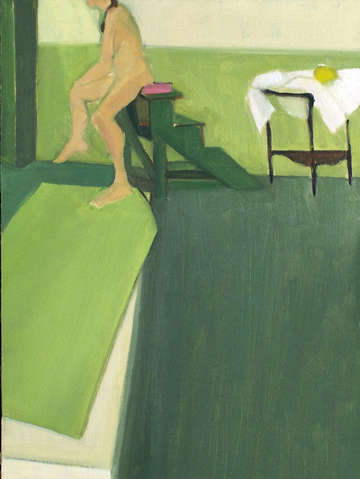 Nude on a ladder