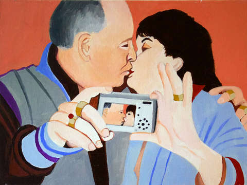 Couple with camera