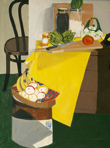 Still life with artichokes