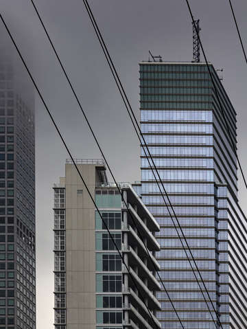 East side high rise adn tram cables 2