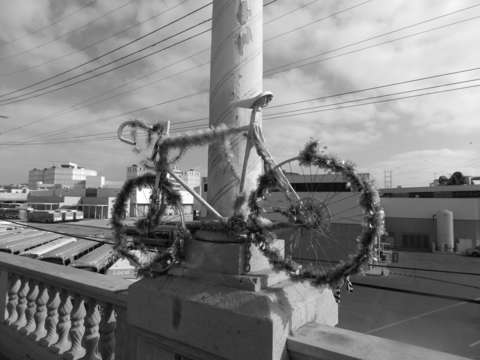 Bike on a bridge