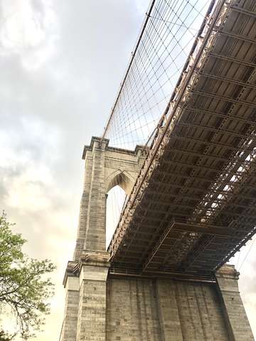 Under the brooklyn bridge new york