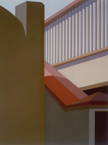Ramp with a red roof