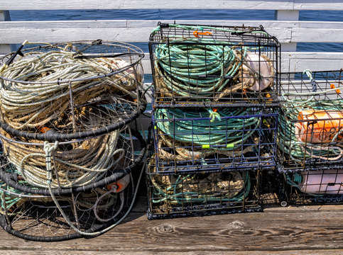 Crab pots in color