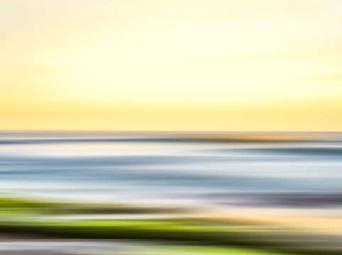 Hues of the morning pacific ocean