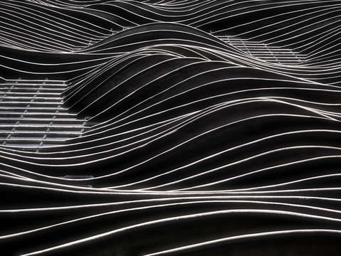 Aqua waves dark