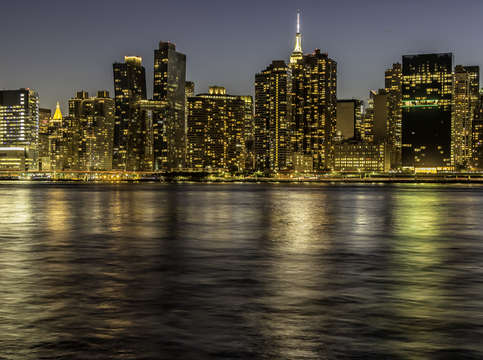 City lights reflected 2350