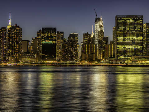 Reflected city lights 2347