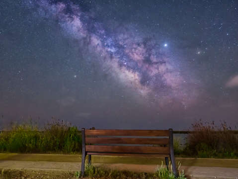 Bench under the stars