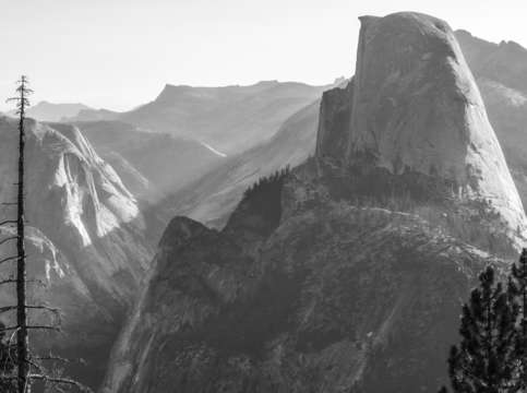 Light shadow for half dome