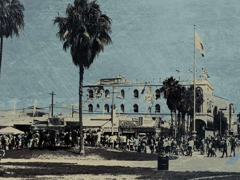 Venice beach boardwalk