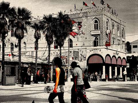 Venice beach summer day