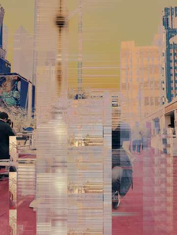La urban view in the spring morning 8