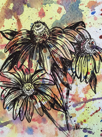Flower speckles