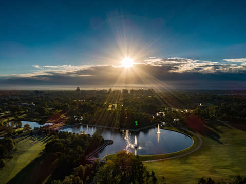Sunrise over the basin