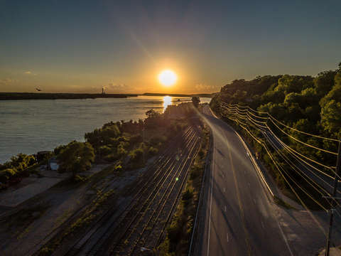 Rolling down the river