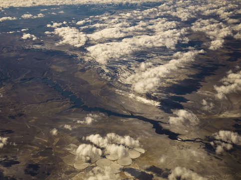 Aerial shapes over new mexico