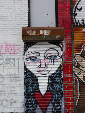 Lady on the gate