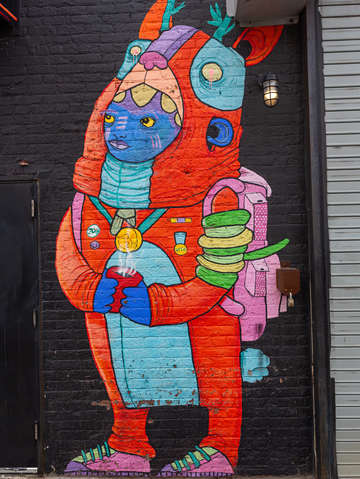 Red coffee monster