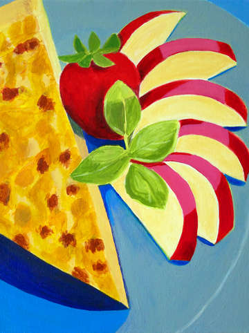 Quiche with apples