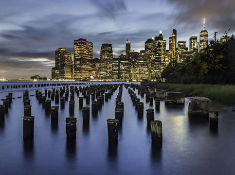 Old pier blue hour 3153