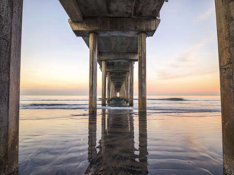 Scripps sunrise reflection