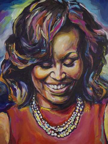 Michelle obama reflecting