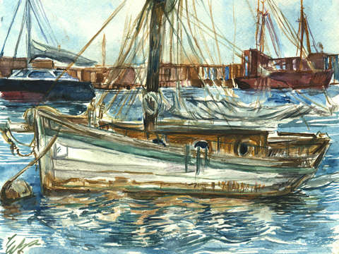 Long wharf boats