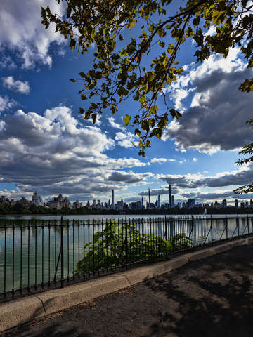 Central park reservoir late afternoon