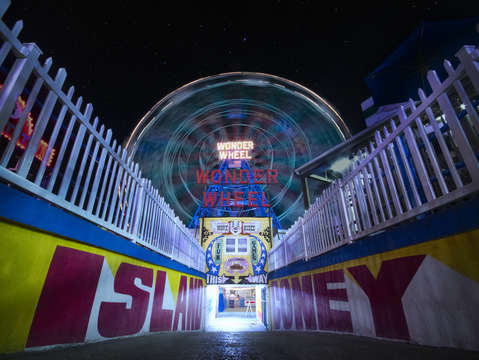 Wonder wheel in coney island