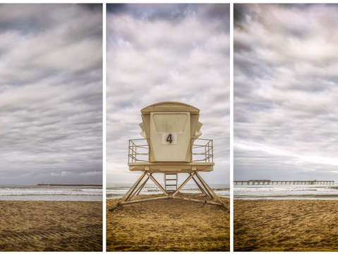 Tower in the middle triptych