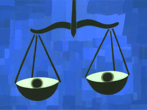 The scale of justice