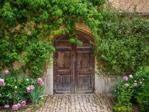 Lacock abbey door