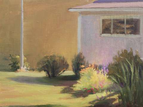On the lawn at rock gardens inn