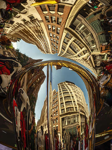 Reflections in a tuba