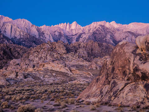 Alabama hills and mount whitney