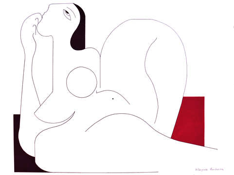 A f minine concept with red